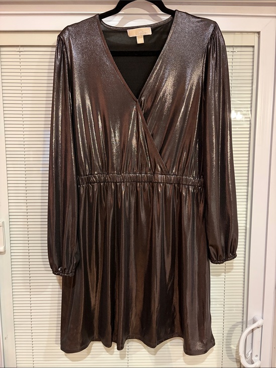 MICHAEL Michael Kors Dresses & Skirts - MICHAEL Michael Kors Black Metallic Dress Size XL